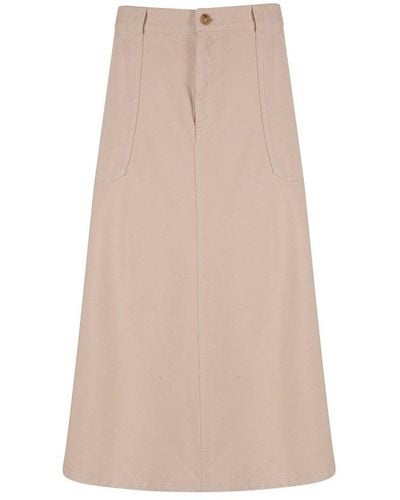 A.P.C. Denim Laurie Skirt - Natural