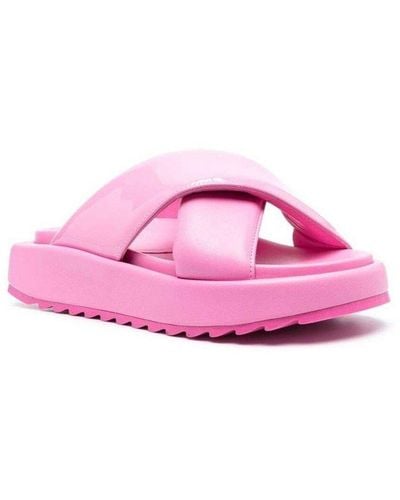 Gia Borghini Gia 25 Cross-over Strap Sandals - Pink