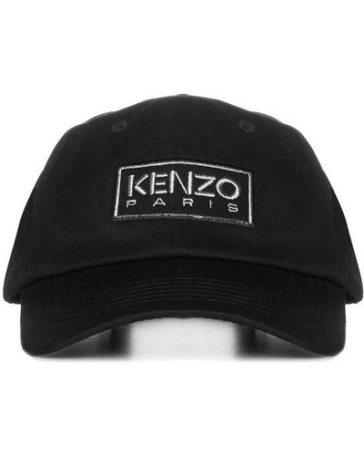 KENZO Cotton Baseball Cap - Black