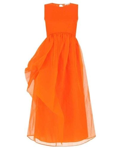 Cecilie Bahnsen Long Dresses. - Orange
