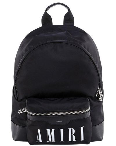 Amiri Logo-print Zipped Backpack - Black