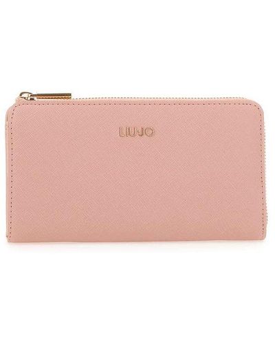 Liu Jo Logo-plaque Zipped Wallet - Pink