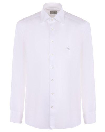 Etro Camicia In Lino - White