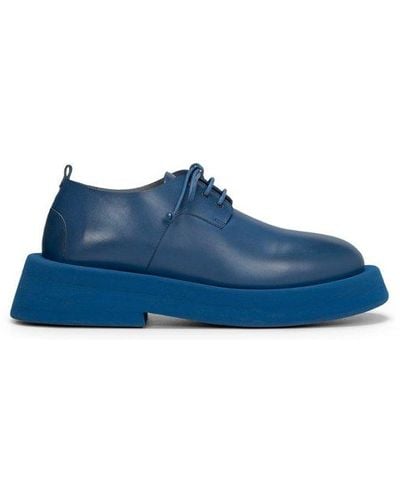 Marsèll Round Toe Lace-up Derby Shoes - Blue