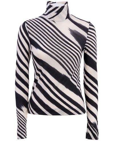 Missoni Turtleneck Long-sleeved Knitted Top - White