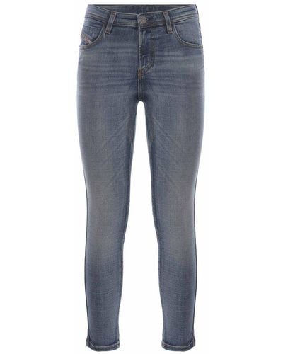 DIESEL 2015 Babhila Mid-rise Skinny Jeans - Blue