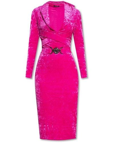 Versace Pink Hooded Dress