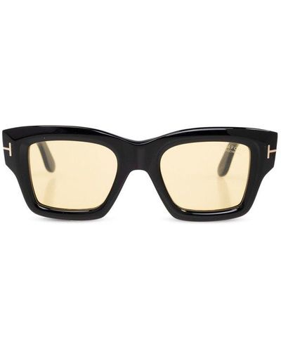 Tom Ford Esme Oversized Frame Sunglasses - Natural