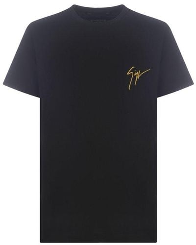 Giuseppe Zanotti T-shirt In Cotone - Black
