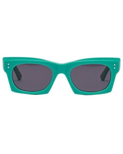 Retrosuperfuture Edku Geometric Frame Sunglasses - Green