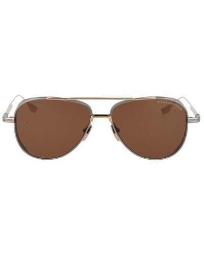 Dita Eyewear Subsystem Aviator Frame Sunglasses - Metallic