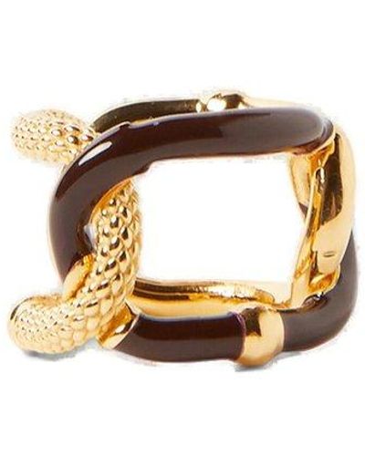 Bottega Veneta Intreccio Chain Ring - Metallic