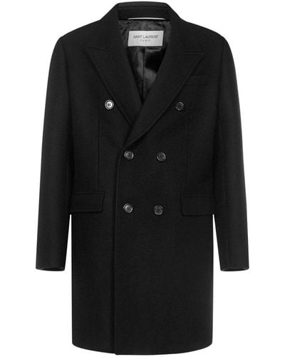Saint Laurent Long coats and winter coats for Men | Online Sale up to ...