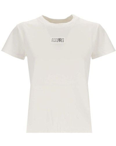 MM6 by Maison Martin Margiela Logo Cotton T-shirt - White
