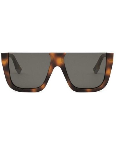 Fendi Square Frame Sunglasses - Grey