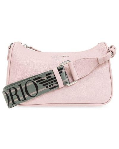 Emporio Armani Shoulder Bag With Logo, - Pink