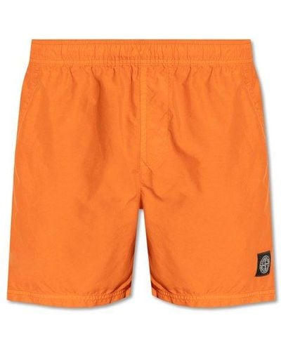 Stone Island Swim Shorts - Orange