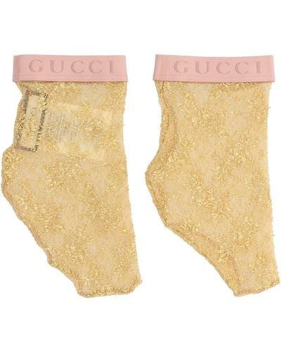 Gucci Metallic Lace Socks