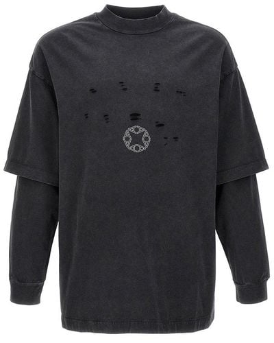 1017 ALYX 9SM Double Sleeve Laser T-shirt - Grey