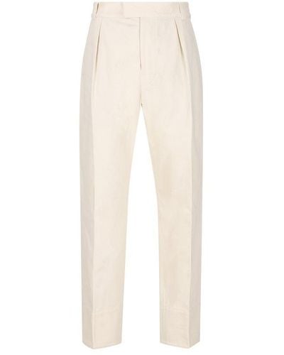 Loro Piana Straight-leg Tailored Trousers - White
