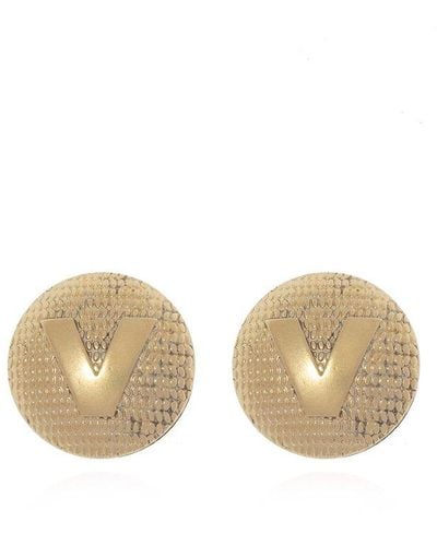 Vetements Brass Clip-on Earrings, - Natural