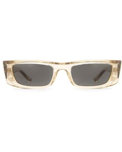 Saint Laurent Rectangular Frame Sunglasses - White