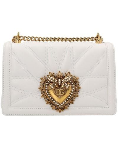 Dolce & Gabbana Devotion Midi Handbag - Metallic