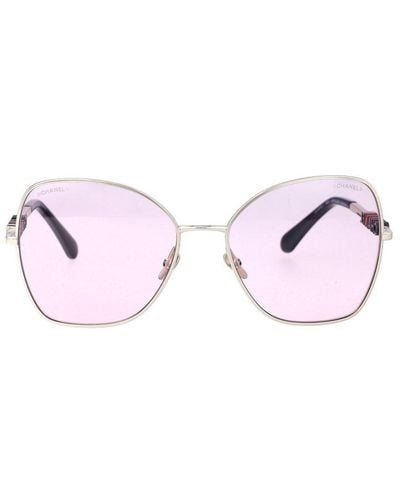 Chanel Butterfly Frame Sunglasses - Pink
