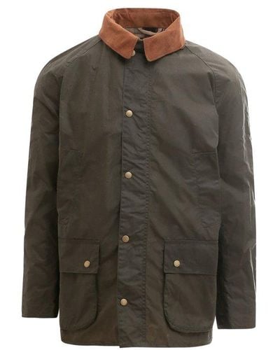 Barbour Ashby Buttoned Long Sleeved Coat - Green