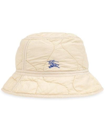 Burberry Quilted 'Bucket' Hat - Natural