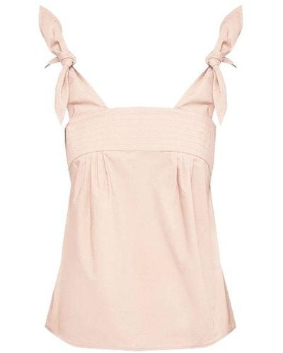 See By Chloé Tie Strap Sleeveless Top - White
