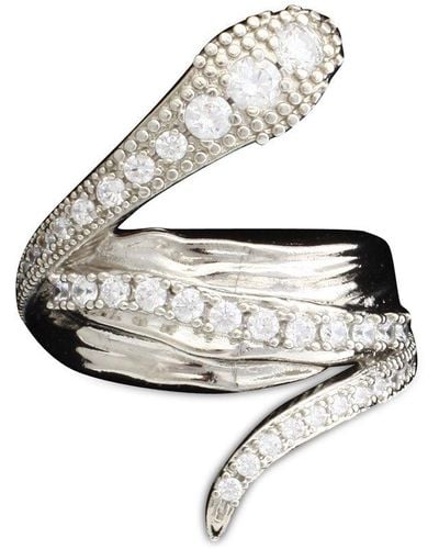 DSquared² Embellished Snake Ring - Metallic