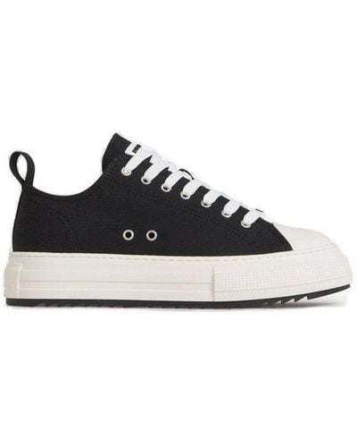 DSquared² Round-toe Lace-up Trainers - Black