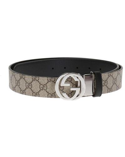 Gucci GG Supreme Reversible Belt - White