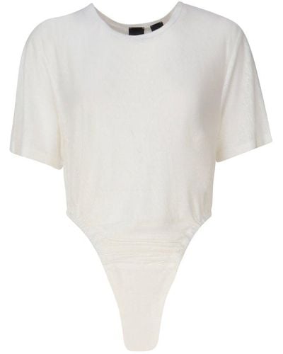 Pinko Short-sleeved Bodysuit - White
