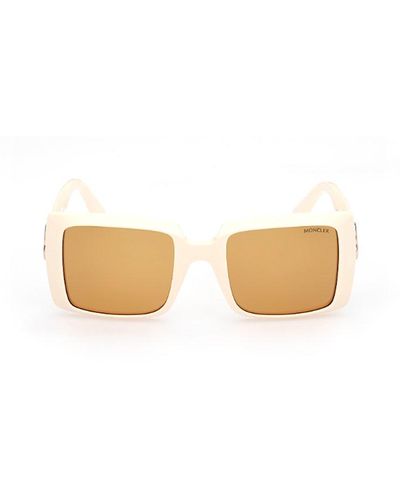 Moncler Round Frame Sunglasses - Natural