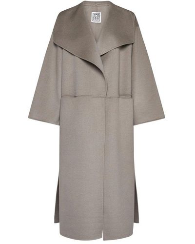 Totême Wool And Cashmere Coat - Gray