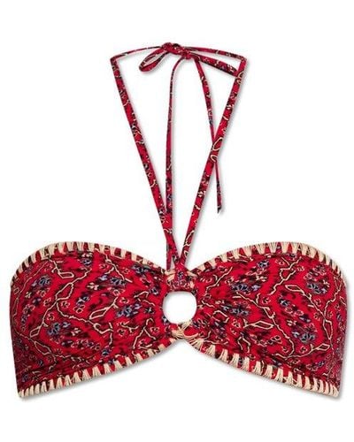 Isabel Marant Starnea Bikini Top - Red