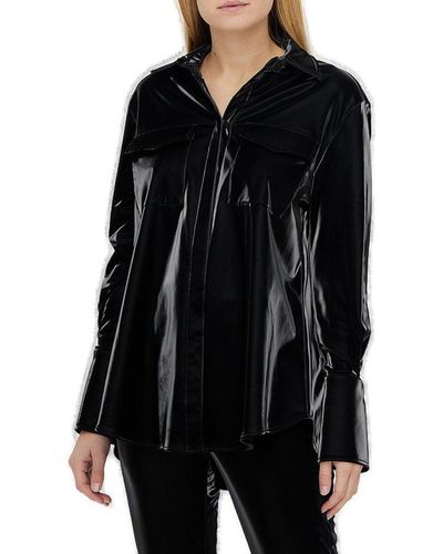 FEDERICA TOSI Buttoned Long-sleeved Shirt - Black