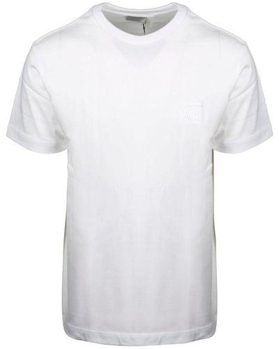 Dior Logo Detailed Crewneck T-shirt - White