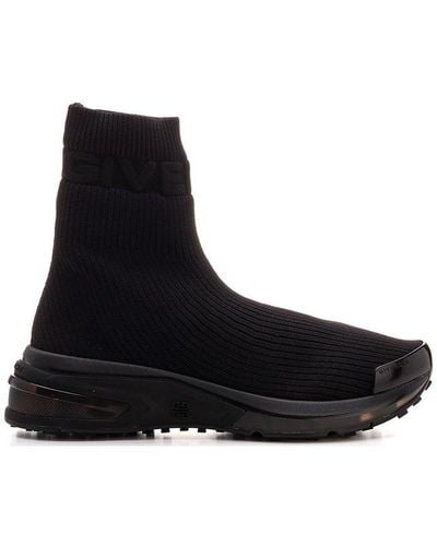 Givenchy Giv 1 Sock Sneakers - Men's - Rubber/polyester/calf Leather - Black