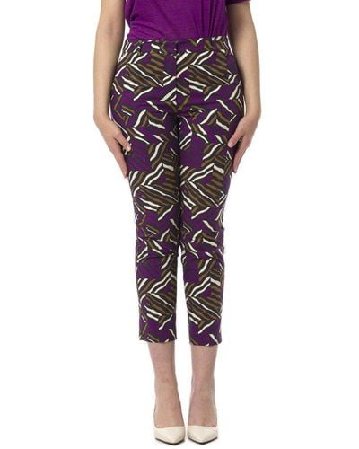 Weekend by Maxmara Floral Printed Cropped Pants - Multicolour
