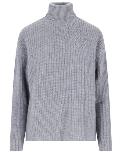 P.A.R.O.S.H. High Neck Sweater - Grey