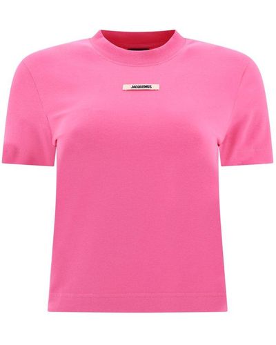 Jacquemus Grosgrain Logo T-shirt - Pink
