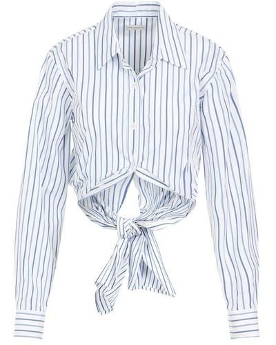 Dries Van Noten Striped Button-up Shirt - Blue