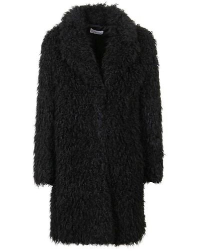 RED Valentino Red Double-breasted Oversized Coat - Black