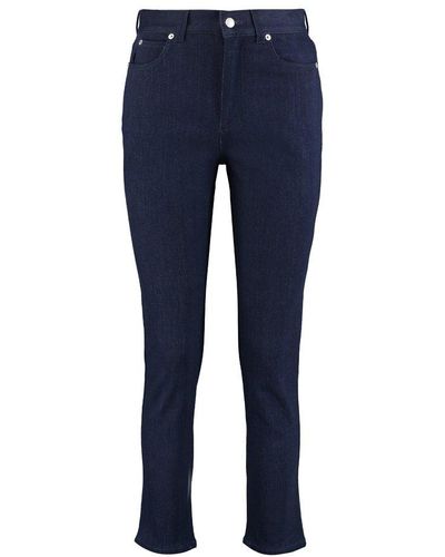 Alexander McQueen 5-pocket Straight-leg Jeans - Blue