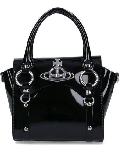 Vivienne Westwood Logo-plaque Tote Bag - Black