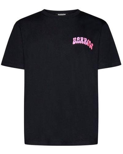 Barrow Logo Printed Crewneck T-shirt - Black