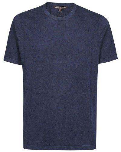Michael Kors Short-sleeved Knitted Jumper - Blue